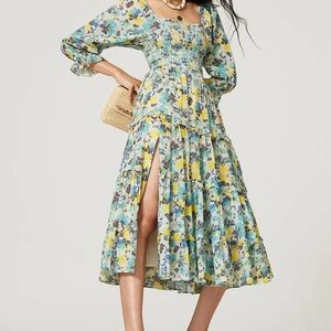 Love Shack Fancy | Pleated Sundress with Bishop Sleeves